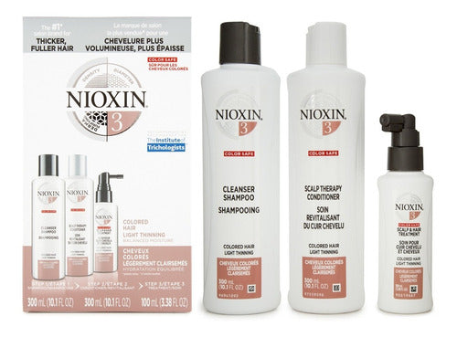 Nioxin 3 Kit Tratamiento Para Caída Del Cabello  (3 Pzas)
