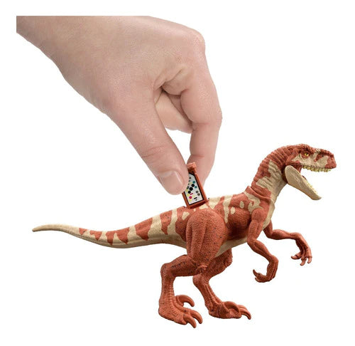 Dinosaurio Jurassic World Atrociraptor Red Rugido Feroz