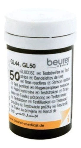 Tiras Reactivas Para Glucometro  Gl 44 De Beurer