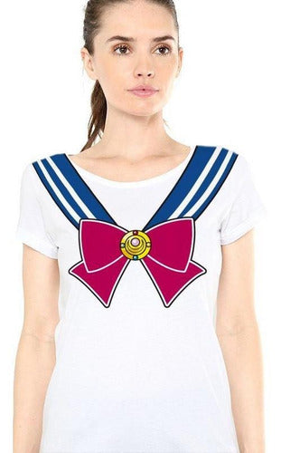 Blusa Toxic Sailor Moon Traje Blanca Mujer