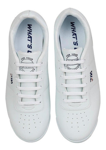 Tenis Casual Mujer Whats Up Blanco 06903340 Tacto Piel