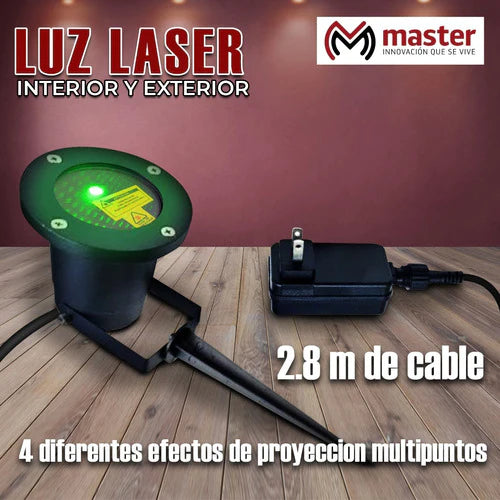 Luz Laser Multipunto Navidad Interior Y Exterior Master