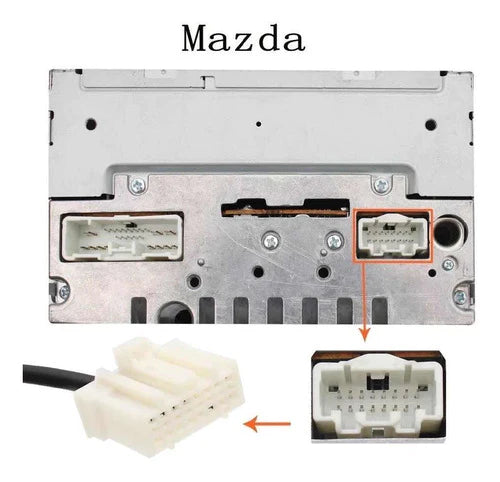 Cable Auxiliar Interface Estéreo Original Mazda 2 3 Cx7 Cx9