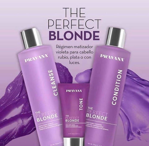 Shampoo The Perfect Blonde Pravana 300ml Matizador Rubios