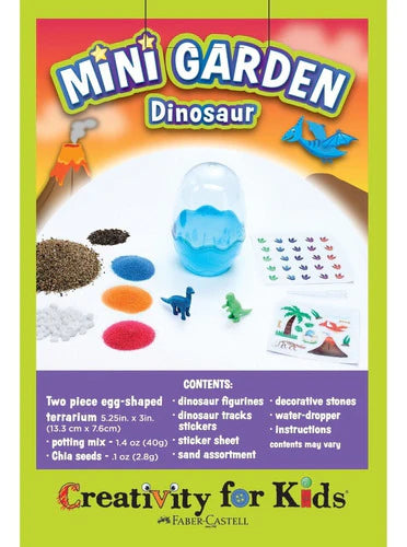 Mini Jardin Dinosaurios Creativo Niños Planta Y Cultiva Chia
