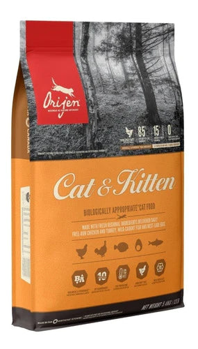 Alimento Orijen Cat & Kitten Para Gato Sabor Mix En Bolsa De 1.8kg