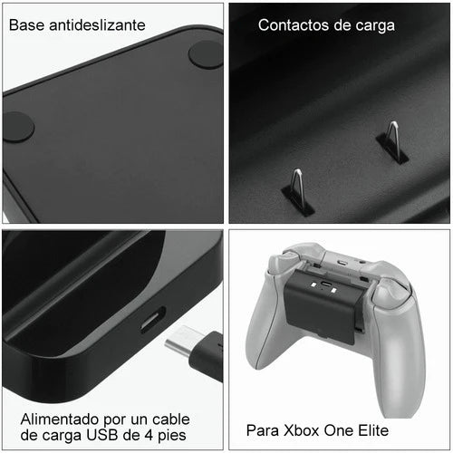 Cargador Controles Para Xbox Con Batería Recargable De600mah