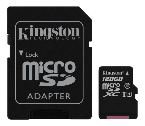 Memoria Micro Sd 128 Gb Kingston Canvas Select Con Adaptador