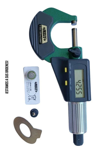 Micrómetro P/exteriores Digital 0-1 Pulgada Insize 3109-25a