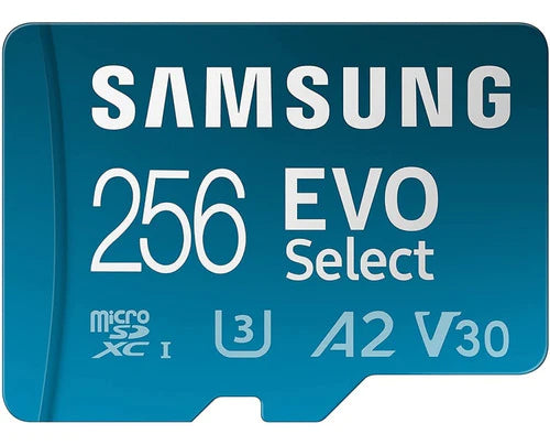 Tarjeta Micro Sd Samsung Evo Select 256gb A2 V30 U3 130mb/s