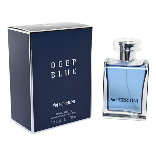 Cab Perfume Ferrioni Deep Blue 100 Ml. Edt. Original