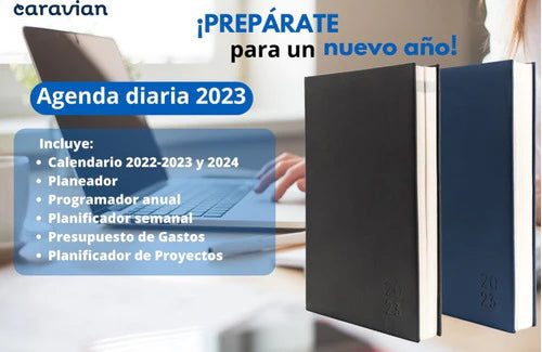 Agenda Diaria Ejecutiva Pro 2023 Curpiel Español Ingles