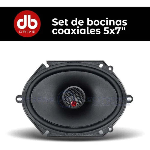 Set De Bocinas Coaxiales 5x7 PLG Db Drive Pts57 300w 2 Vías