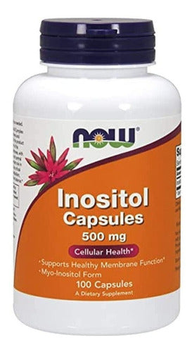 Now Foods Inositol 500 Mg 100vegcaps Salud Celular Sfn Sabor Sin Sabor