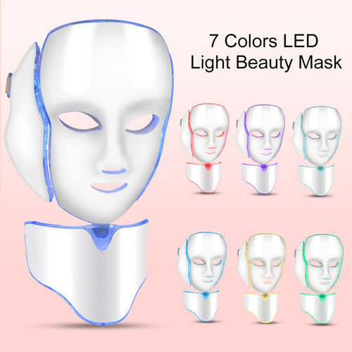 Máscara De Fotones Led, Tratamiento Facial Anti Arrugas