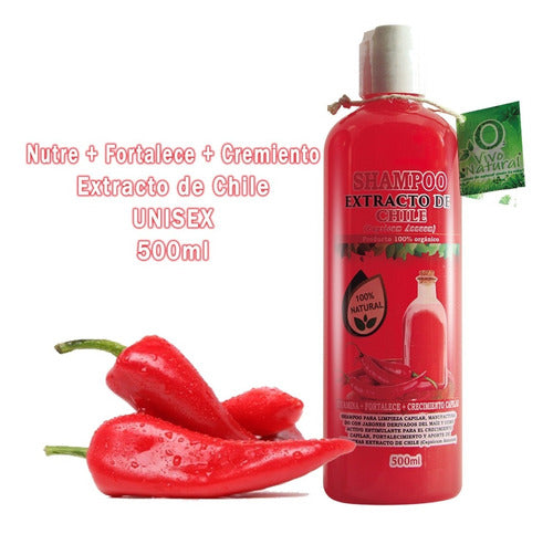 Shampoo De Chile Natural 500ml Envió Gratis!!