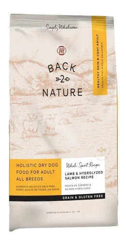 Alimento Back 2 Nature Piel Y Pelo Saludable Para Perro Adulto Todos Los Tamaños Sabor Cordero Y Salmón En Bolsa De 2kg