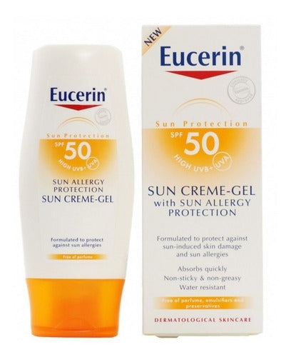 Eucerin Sun Creme-gel Textura Ligera Fps50 Alergias Solares