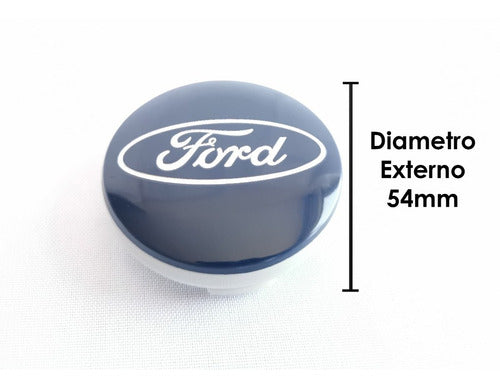 4 Tapas Centro De Rin Ford Fiesta Focus Escape Figo 54mm