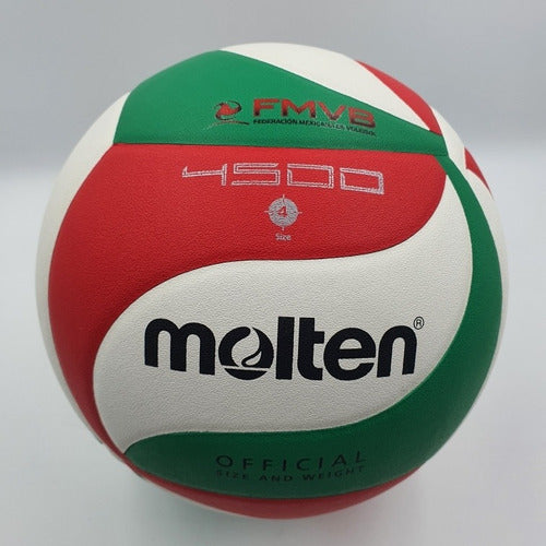 Balón Molten Mini Volei V4m4500 Piel Sint N.4 Envío Gratis
