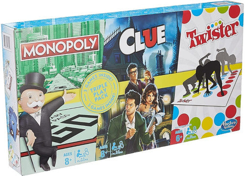 Games 3 Pack (monopoly,clue, Twister) Hase9495