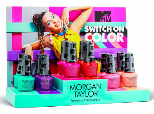 Coleccion Esmaltes Switch On Color 12pz Morgan Taylor Gelish