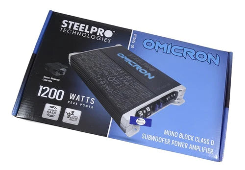 Amplificador Clase D 1200w Oc-1250.1d Steelpro Mono Block