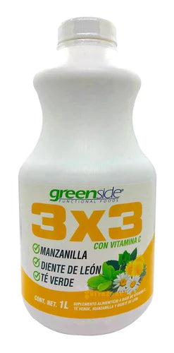 Manzanilla Diente De Leon Té Verde 3x3 Vitamina C Bebida