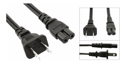 Cable De Corriente Dos Polos Para Cargador De Laptop 1.5mts