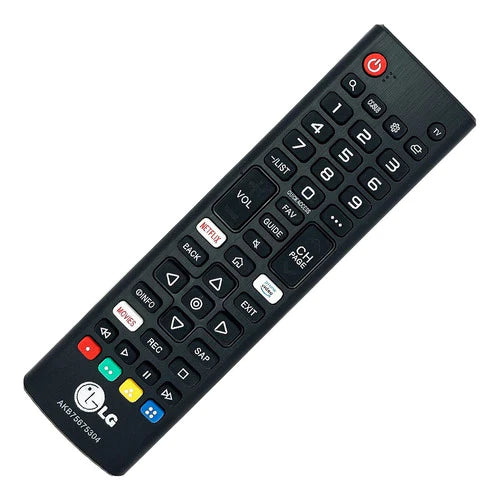Control Remoto LG Smart Tv Akb75675304 Netflix + Funda Pila
