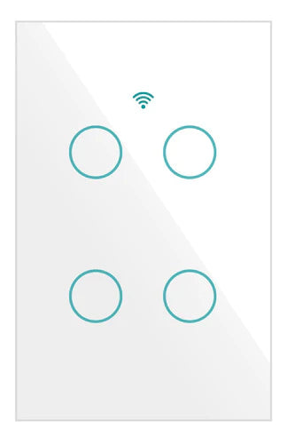 Apagador Inteligente Touch Wifi De 4 Botones Tipo Sonoff