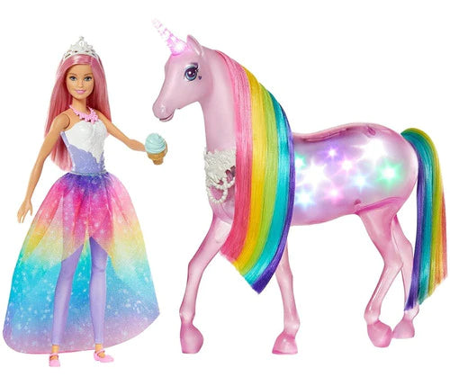 Barbie Dreamtopia Y Su Unicornio Luces Magicas Fxt26