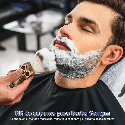 Kit Para Barba Brochas De Afeitar Esqueleto Para Los Hombres