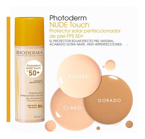 Bioderma Photoderm Nude Touch Claro Spf 50+ 40ml