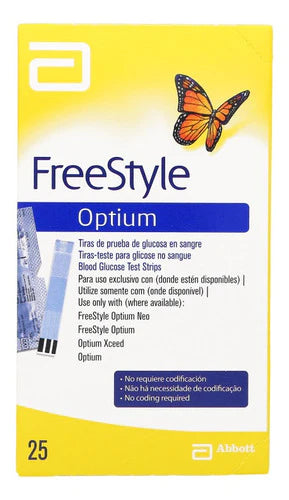 Freestyle Optium  - 25 Tiras Reactivas