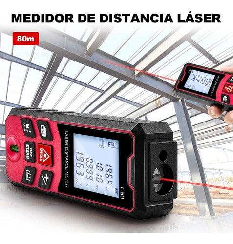 Telemetro Medidor Laser Distanciometro 80m Distancia Juemel
