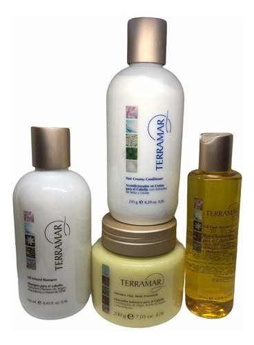 Kit-repara-shampo+acondicionador+aceite+mascarilla Terramar
