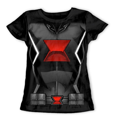 Blusa Camiseta Playera Toxic Black Widow Full Print Torso