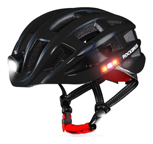 Casco Para Bicicleta Freestyle Con Luz De Montaña Negro