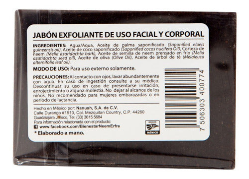 Paquete 3- Jabón Artesanal Exfoliante De Corteza De Neem