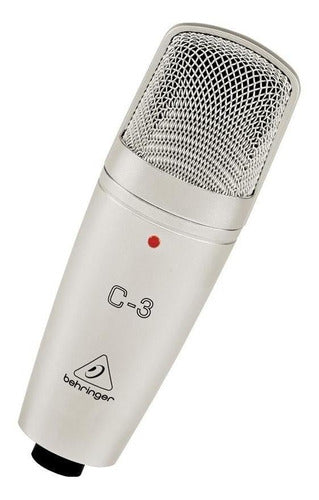 Micrófono Behringer C-3 Condensador Cardioide Y Omnidireccional Plateado