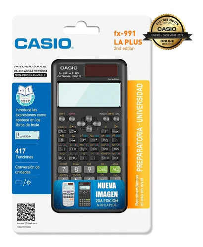 Calculadora Científica Casio Fx-991la Plus 417 Func Negro