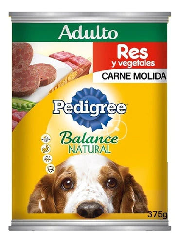 Pedigree Perro Adulto Balance Res Vegetales 375gr 24 Latas