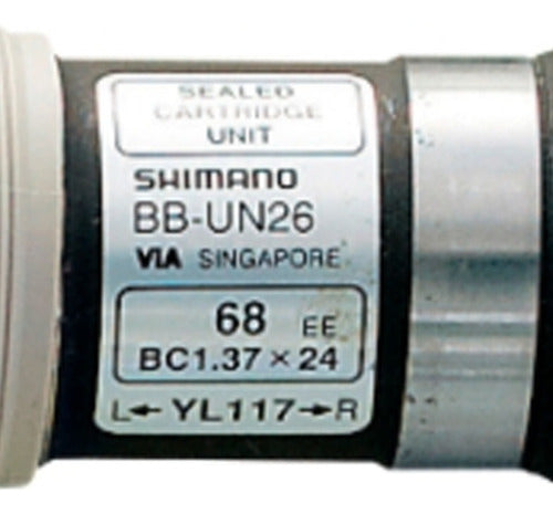 Juego De Centro Shimano Bb-un26 34.7mm Sellado 68x113mm