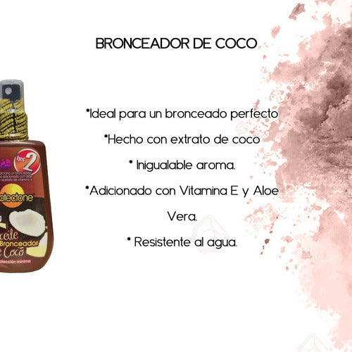 Protectone , Aceite Bronceador De Coco Y Zanahoria 120 Ml Cu