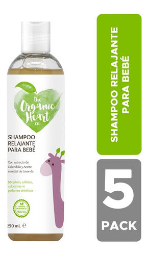 Shampoo Para Bebé The Organic Heart 250ml 5 Pack