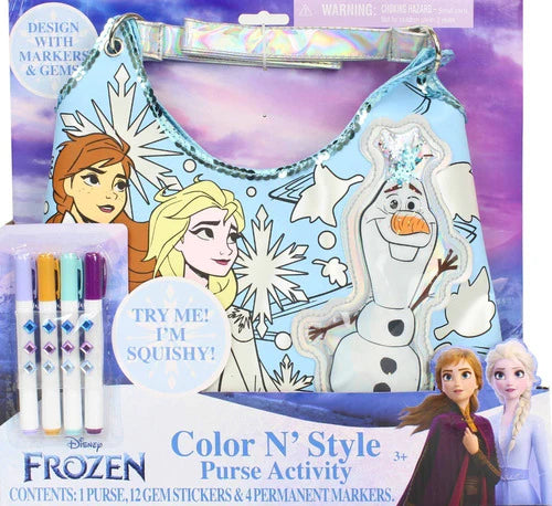 Frozen 2 Color N Style Purse Con Bolso - Tara Toys