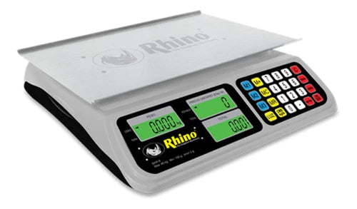 Báscula Comercial Digital Rhino Bar-8 40kg 110v Aluminio 33 cm X 25 cm