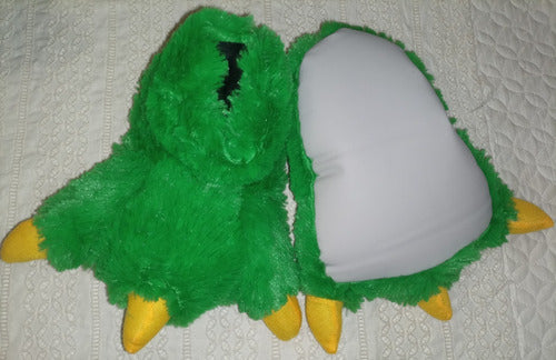 Pantufla Unisex De Garra De Dinosaurio Color Verde Adulto