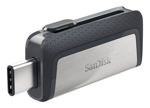 Memoria Usb Sandisk Ultra Dual Drive Type-c 128gb 3.1 Gen 1 Negro Y Plateado